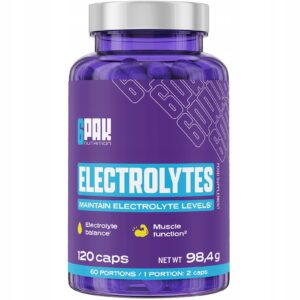 Elektrolity 120 Kaps Forte Complex Magnez Potas Cynk Chlorki Mięśnie Siła