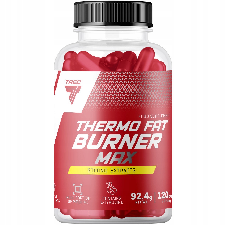 Spalacz tłuszczu Trec Nutrition Thermo Fat Burner Max kapsułki bez cukru - obrazek 3