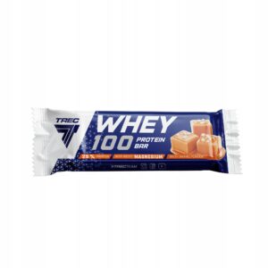 BATON PROTEINOWY WHEY 100 PROTEIN BAR CARMEL FLAVOUR| 40g Proteinowy