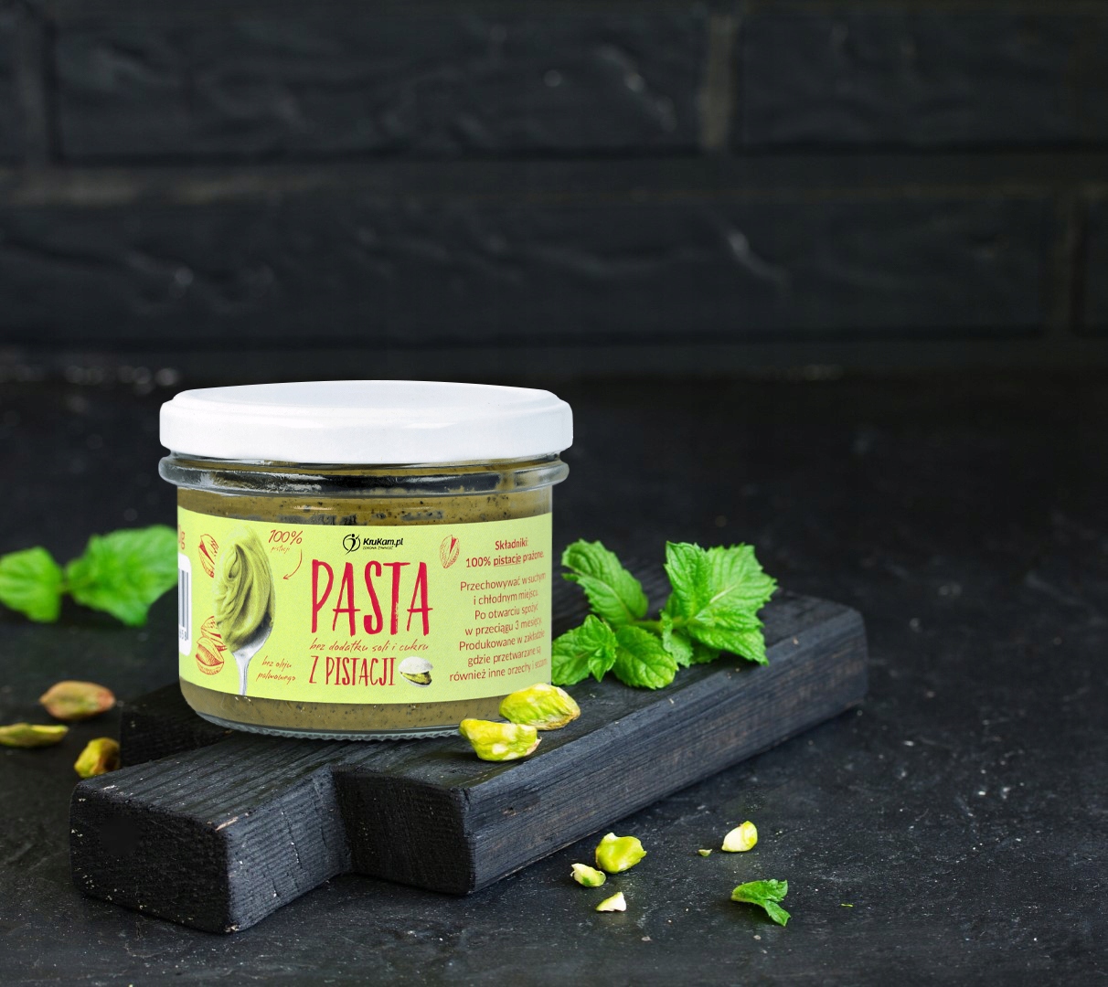 Pasta pistacjowa KruKam 150 g - obrazek 8
