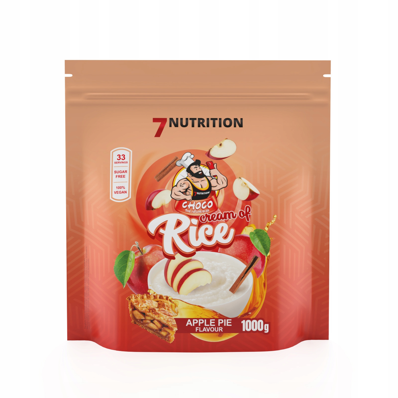 Kleik ryżowy proszek 7Nutrition Cream of Rice 1000g smak bananowy 1000 g - obrazek 4