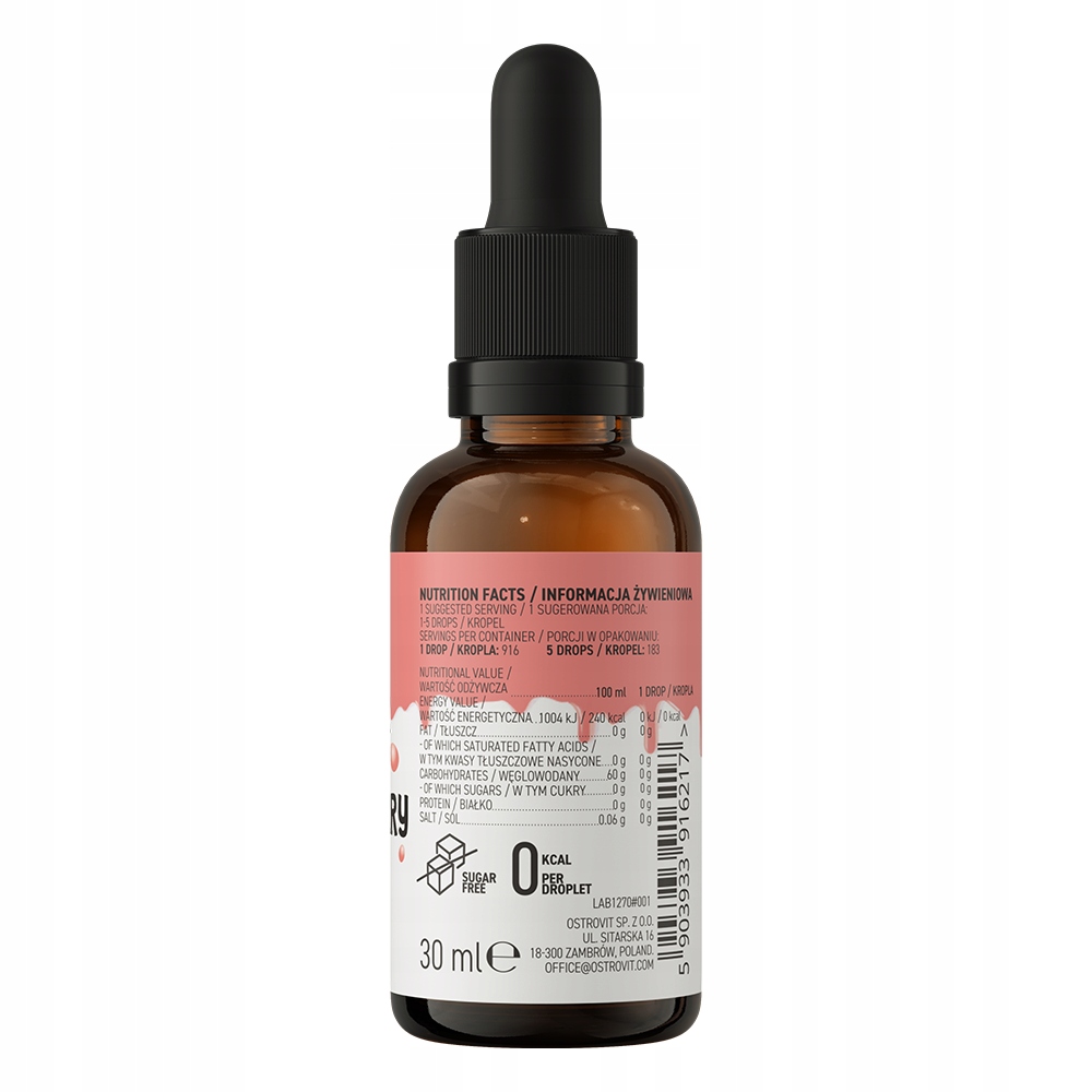 Ostrovit Aromat Spożywczy w kroplach 30 ml - truskawkowy - obrazek 3