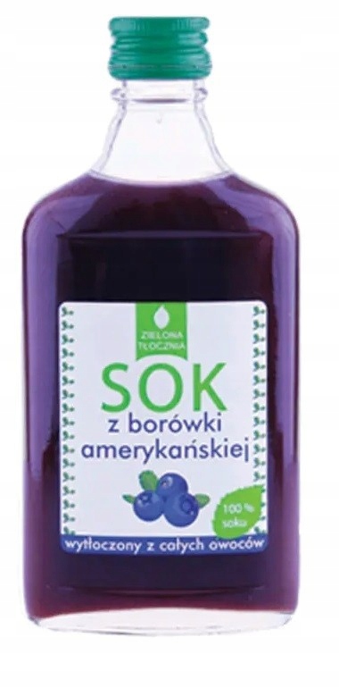 Sok z borówek Zielona Tłocznia 200 ml