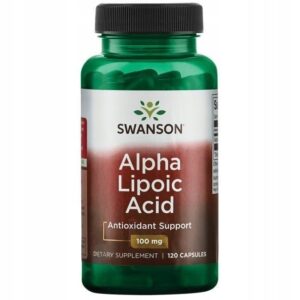 Kwas alfa liponowy Swanson Alpha Lipoic Acid 100 mg 120 kapsułek