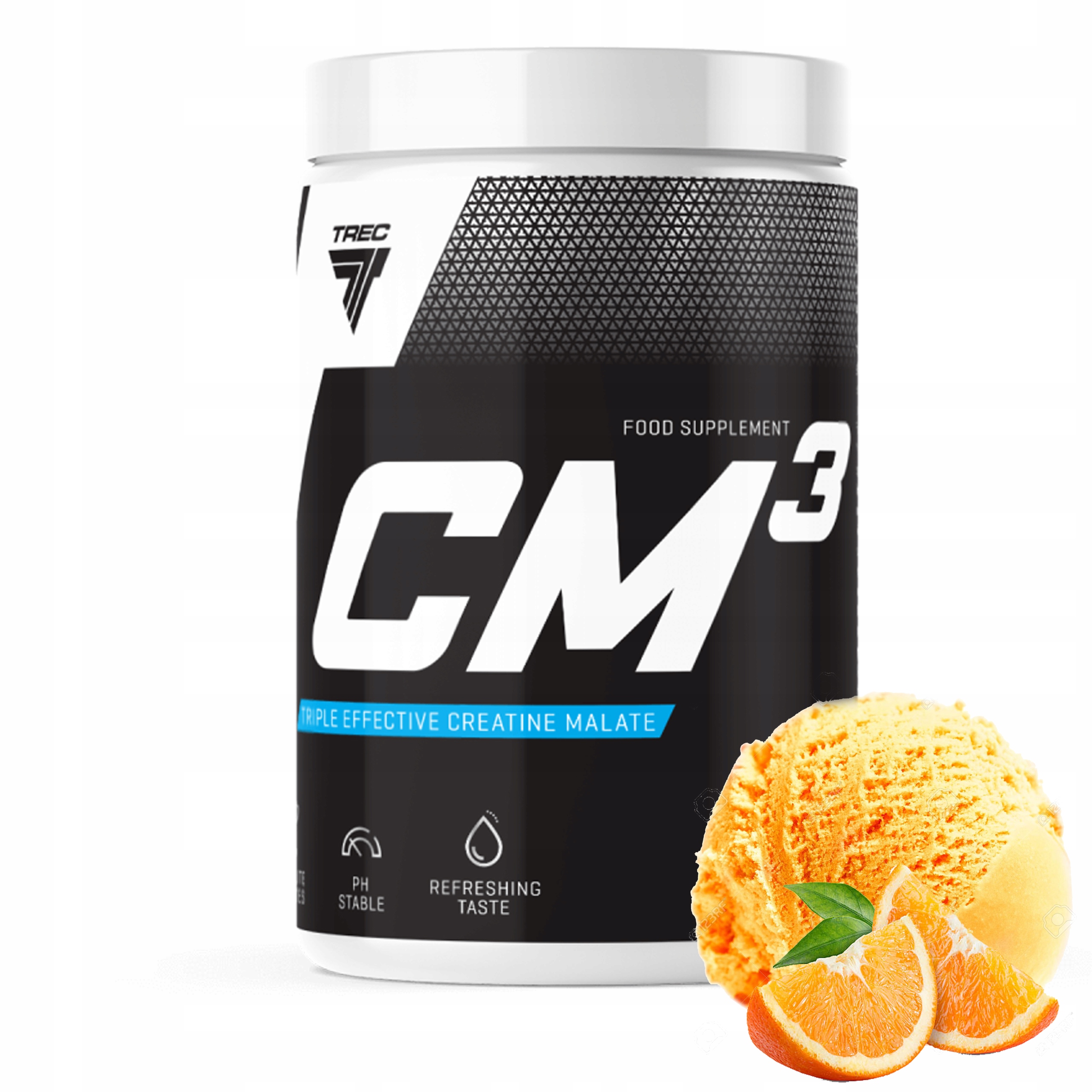 Kreatyna Trec CM3 powder 500g Pomarańcza - obrazek 3