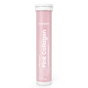 PINK KOLAGEN MUSUJĄCY Z BIOTYNĄ I WITAMINĄ C BeastPink truskawka malina