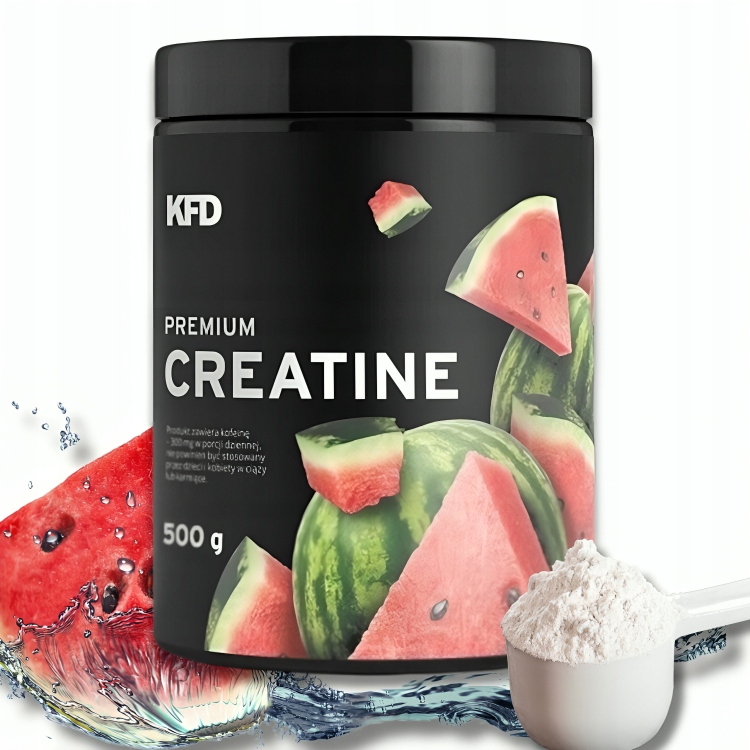 Kreatyna monohydrat KFD proszek o smaku arbuzowym 500 g - obrazek 2