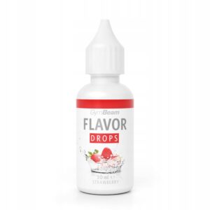 Krople smakowe FLAVOR DROPS 30 ml GymBeam truskawk