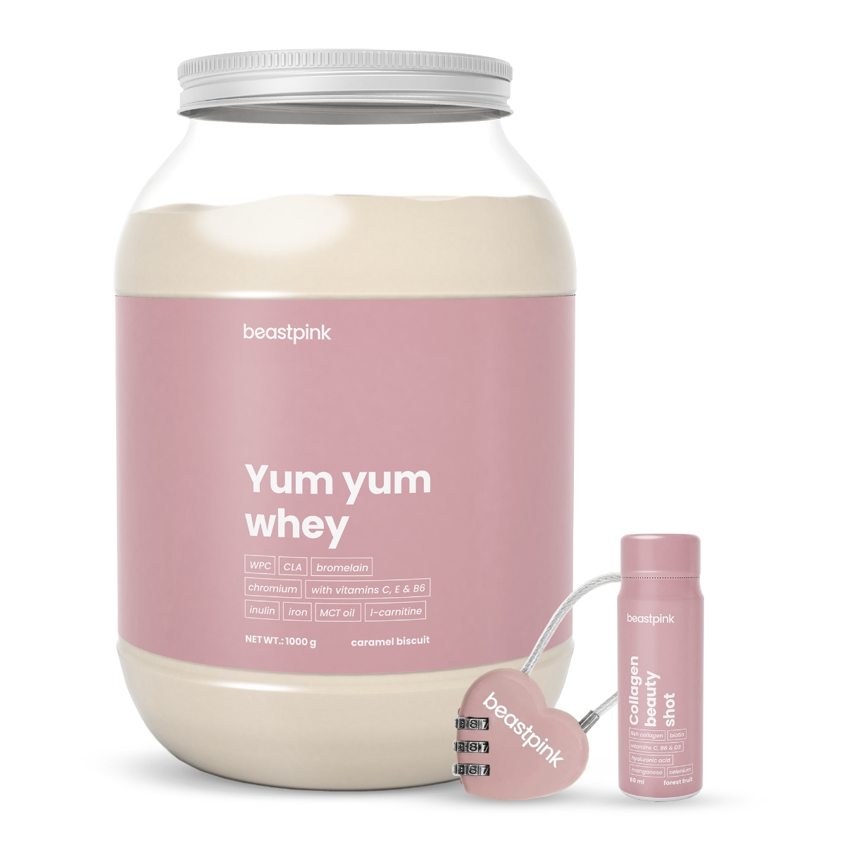Odżywka białkowa BeastPink proszek 1000 g smak czekoladowo-orzechowy - obrazek 4