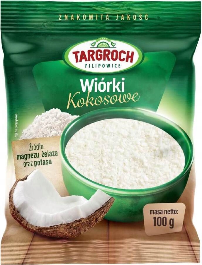 Kokos Wiórki kokosowe 100 g - Targroch 100 g