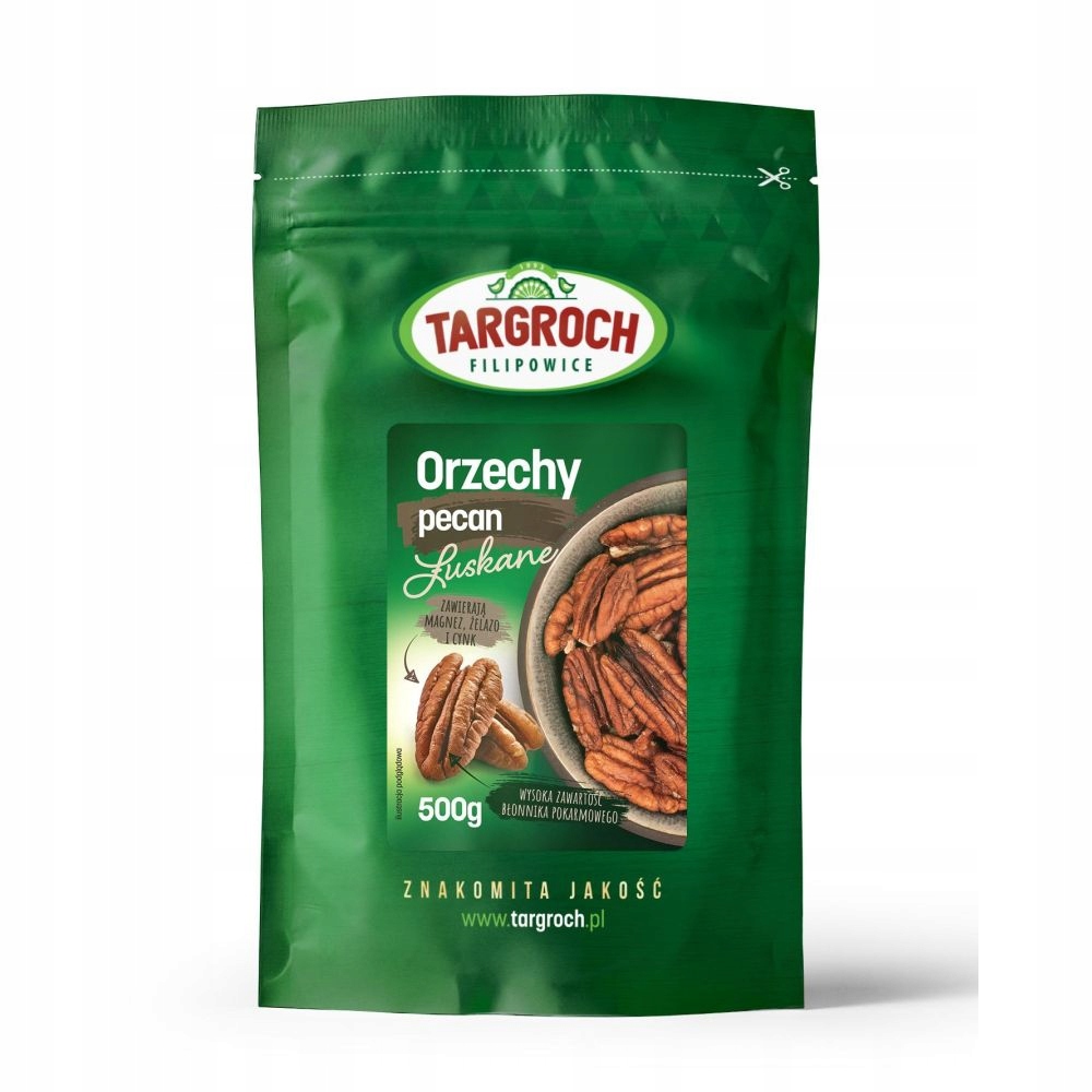 Orzechy pekan Targroch całe orzechy 500 g - obrazek 2