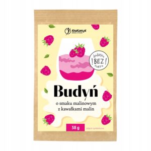 Krukam Budyń malinowy 38g bez dodatku cukru
