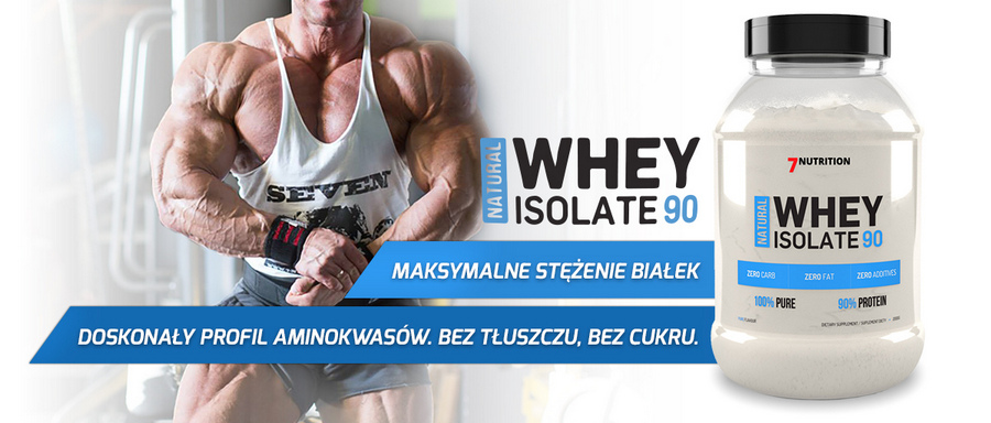 Odżywka białkowa izolat białka - WPI 7Nutrition proszek 500 g smak malinowy - obrazek 3