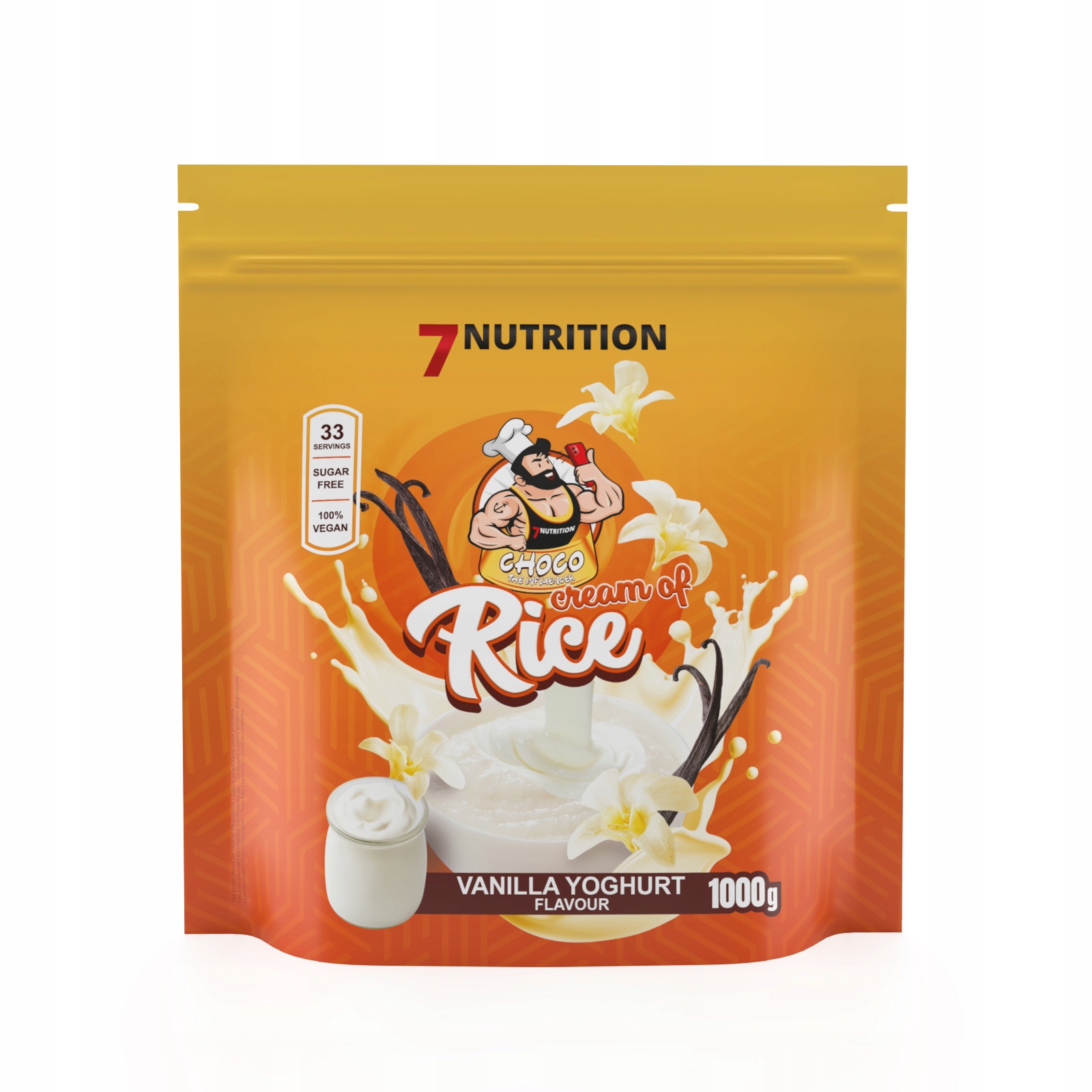 Kleik ryżowy proszek 7Nutrition Cream of Rice 1000g smak bananowy 1000 g - obrazek 6