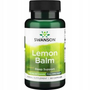 Suplement diety Swanson Health Products Lemon Balm melisa kapsułki 60 szt.