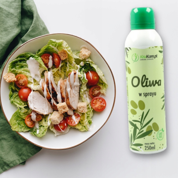 Oliwa z oliwek virgin Oliwa z oliwek w sprayu 250ml KruKam - obrazek 3