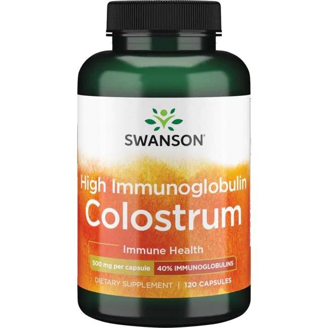 Kapsułki colostrum Swanson Health Products 120 szt. 500 mg