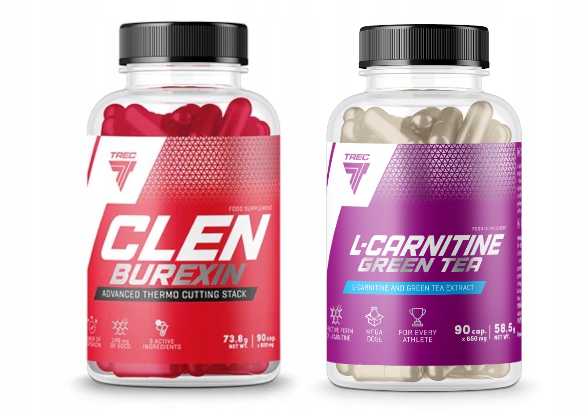 Wielozadaniowe kapsułki Trec Nutrition Clen Burexin smak naturalny - obrazek 5