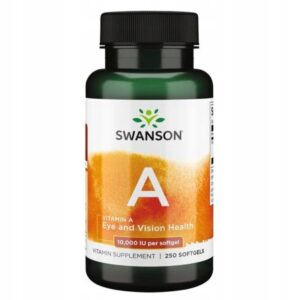 Suplement diety Swanson Health Products witamina A 10000IU 250 kaps.