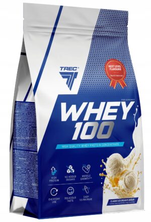 TREC ODŻYWKA BIAŁKOWA Whey 100 700g ICE CREAM PROTEINY NA MASĘ