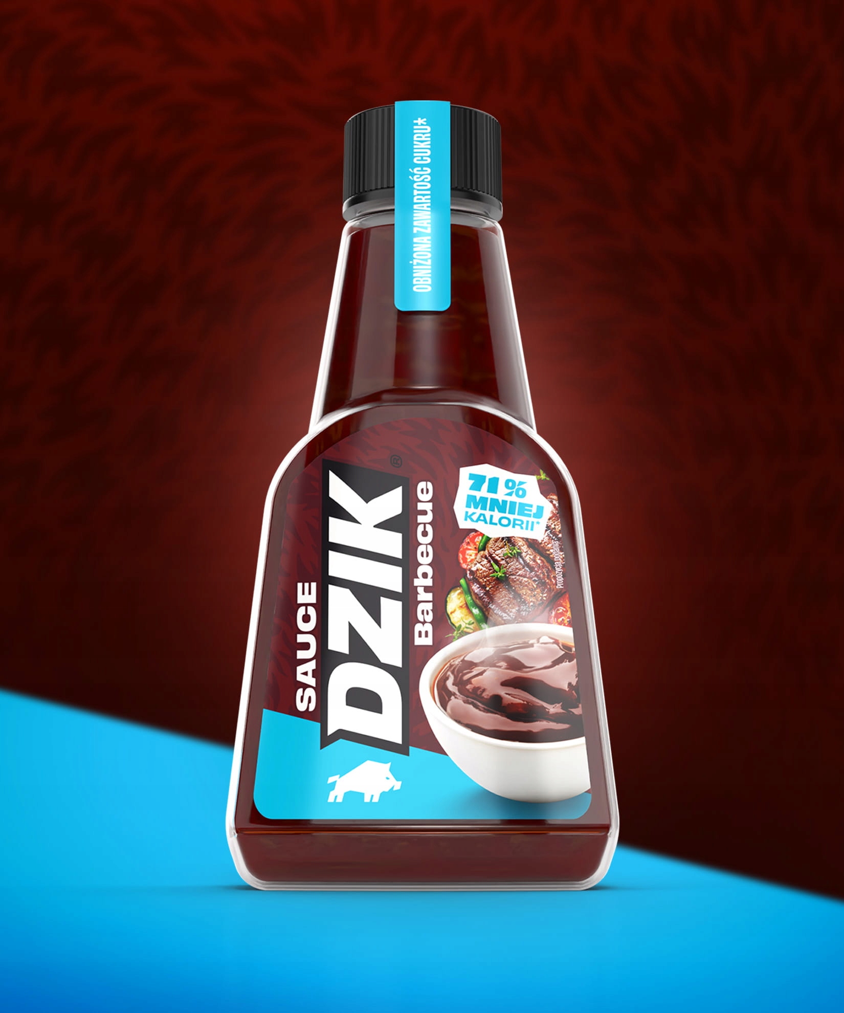 WK Dzik sos barbecue do mięs BBQ zero cukru WKDZIK 430 ml