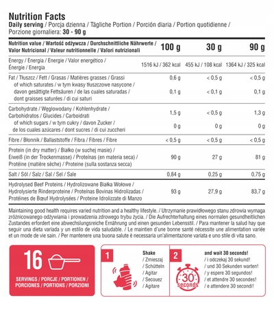 7NUTRITION PROTEIN JUICE 1000g BIAŁKO WOŁOWE REGENERACJA SIŁA MASA MIĘŚNIE - obrazek 4