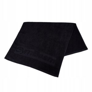 GymBeam Ręcznik Treningowy 100% Bawełna Fitness Siłownia 50x90cm Czarny