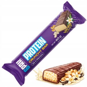 BATON PROTEINOWY Chrupiący Białkowy Waniliowy Bez dod. Cukru Fit Bar Białko