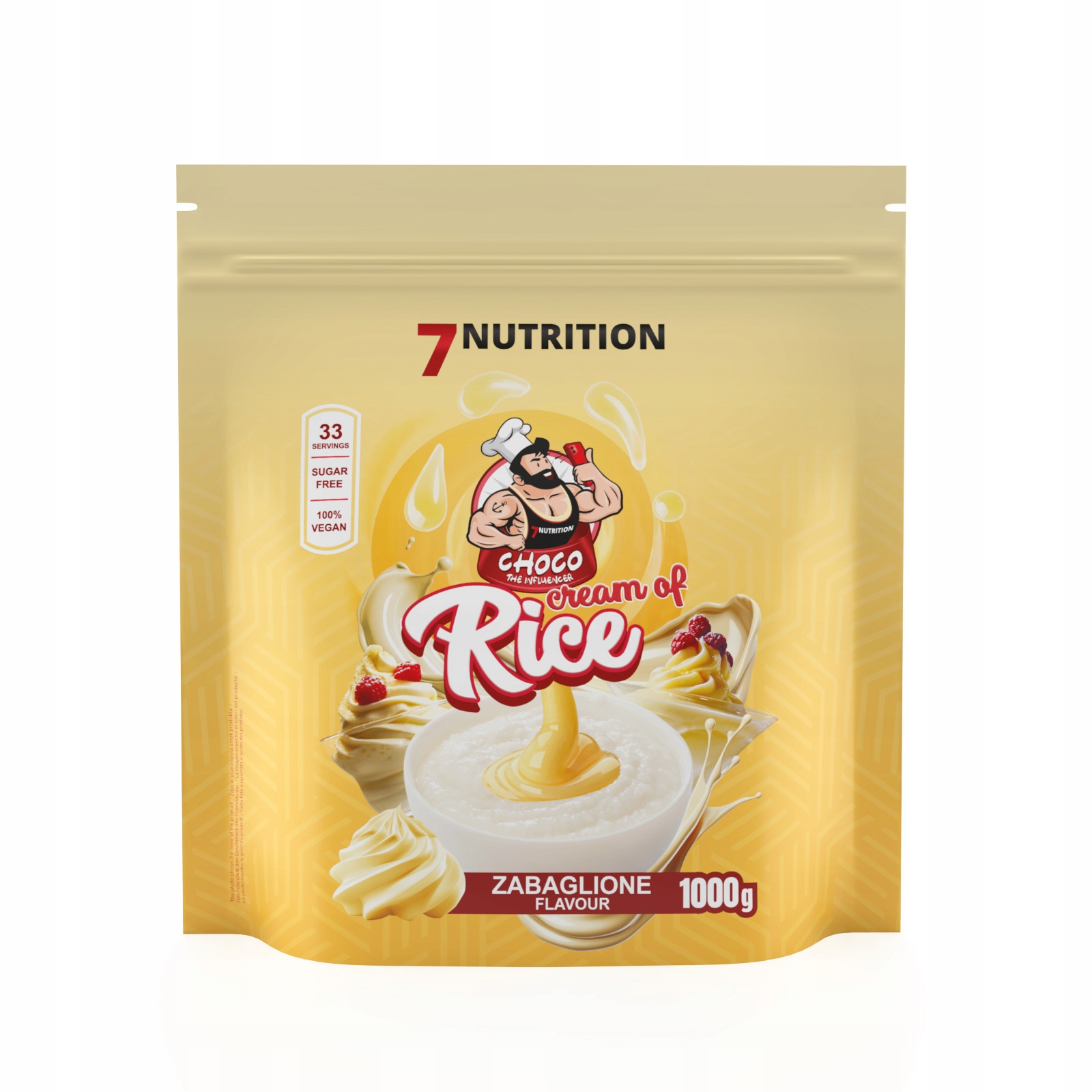Kleik ryżowy proszek 7Nutrition Cream of Rice 1000g smak bananowy 1000 g - obrazek 5
