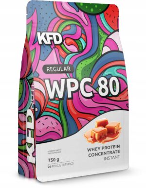 Białko KFD Regular WPC 80 750 g karmelowo-mleczne
