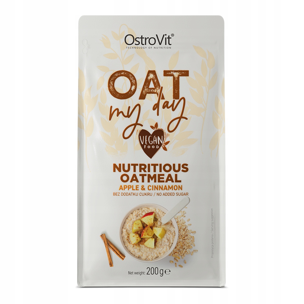 OstroVit Oat My Day 200 g PŁATKI OWSIANE NATURALNE ŚNIADANIE OWSIANKA OWOCE - obrazek 3