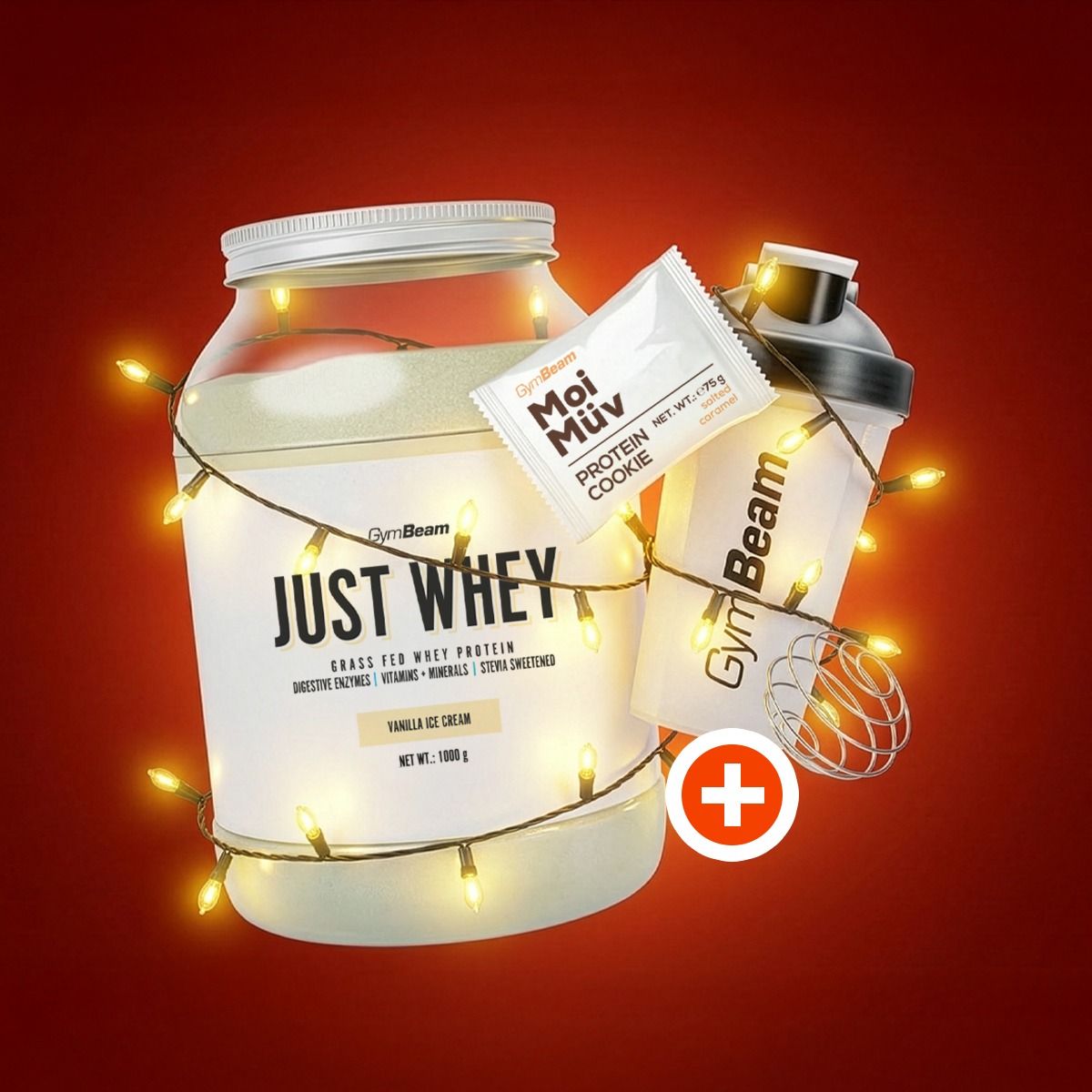 GymBeam Just Whey odżywka białkowa białko serwatkowe lody waniliowe 1 kg - obrazek 6