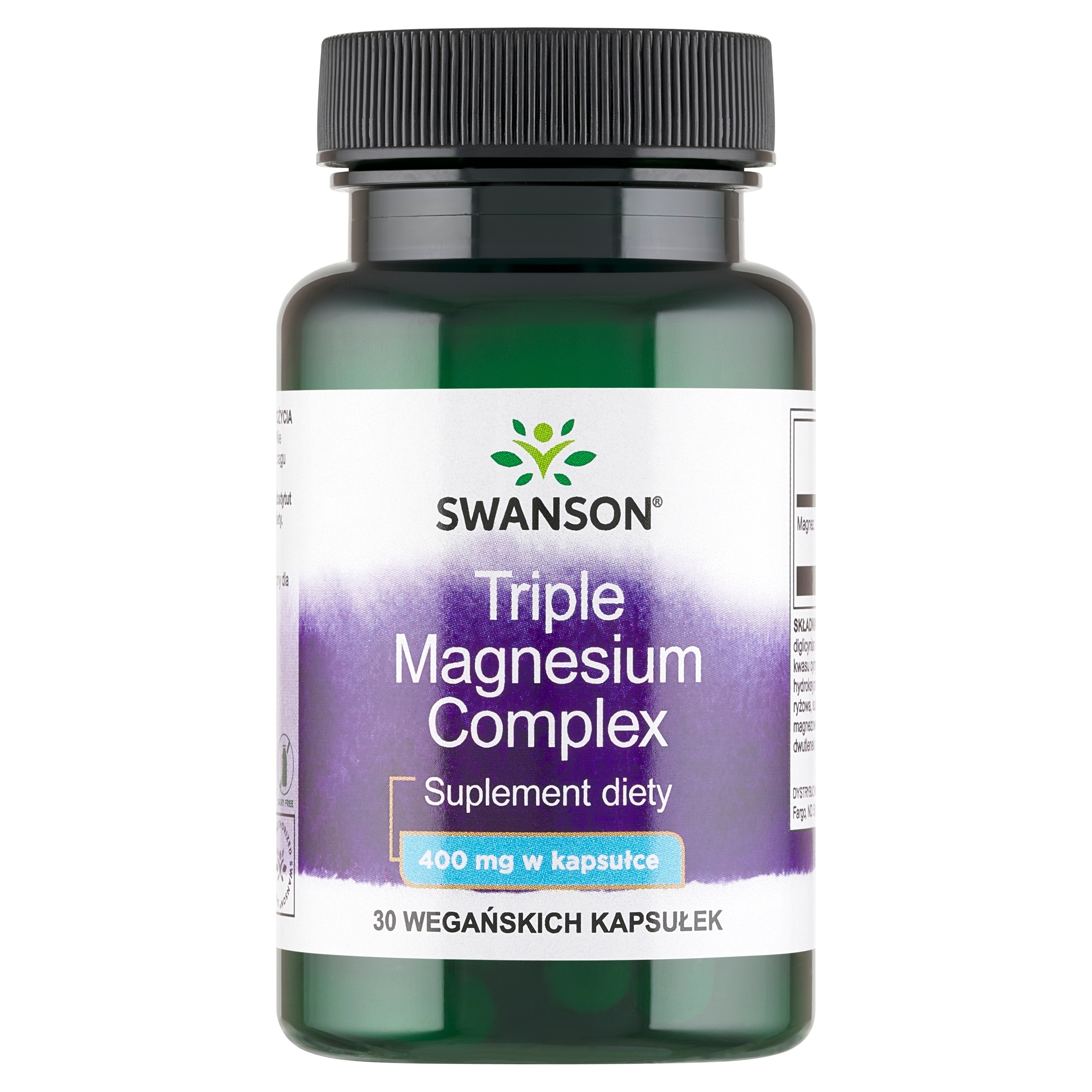 Swanson magnez trzy formy 400 mg 30 kaps. mięśnie kości skurcze stres zęby - obrazek 2