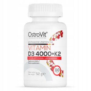 Tabletki OstroVit Witamina D3 + K2 bezsmakowe