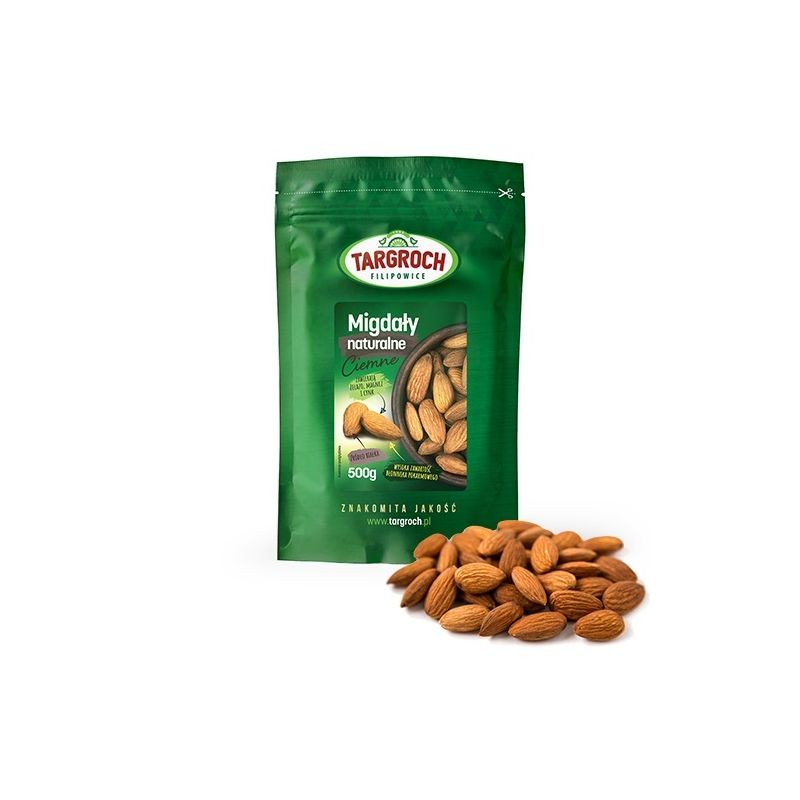 Migdały naturalne ciemne Targroch 500 g - obrazek 2