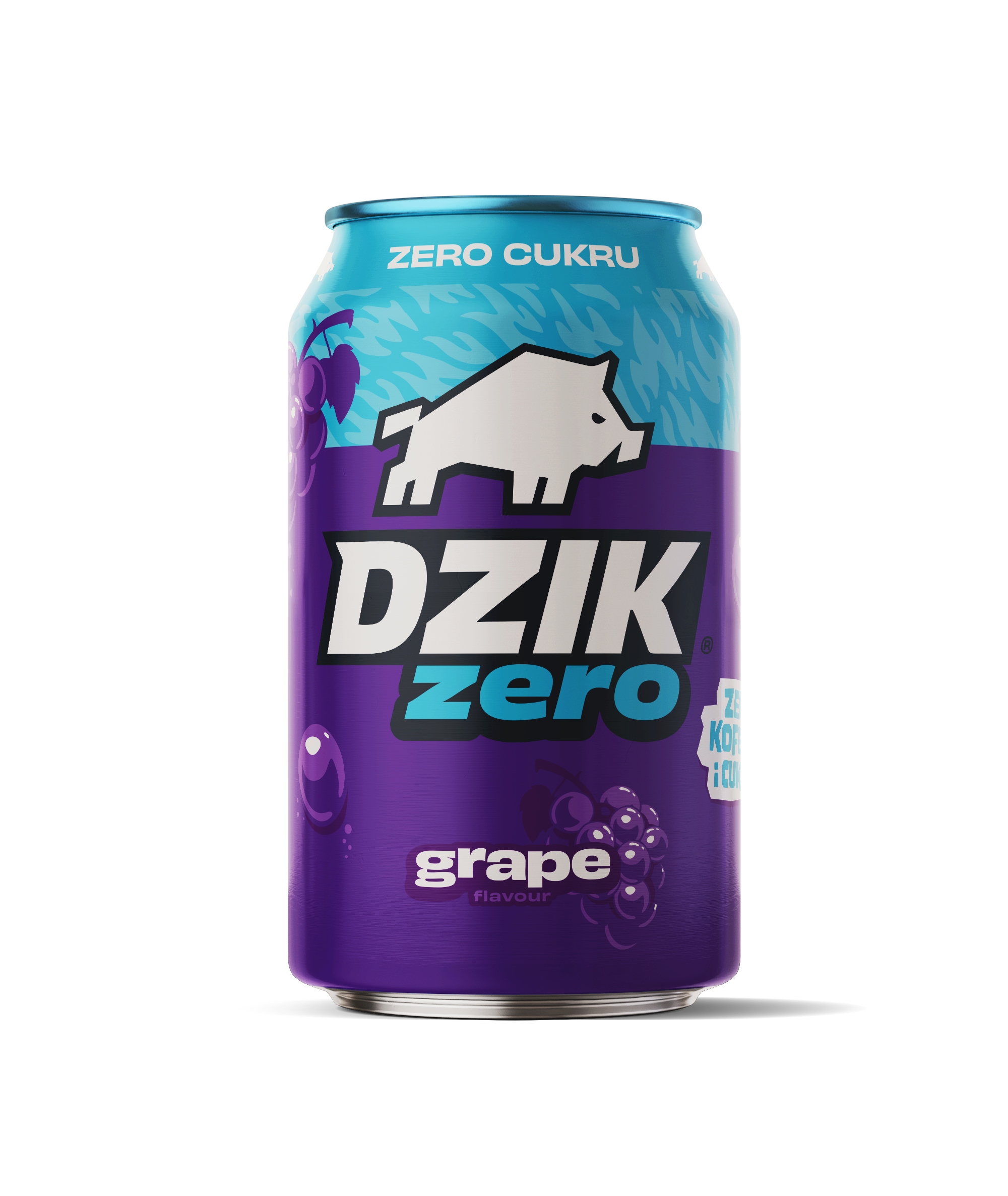 Napój gazowany WK Dzik 330 ml grape - obrazek 2