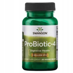 Swanson Probiotic-4 60kaps. 4 szczepy Probiotyk Trawienie Kultury bakterii