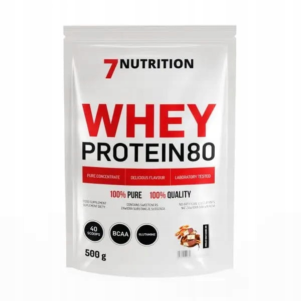 Odżywka białkowa koncentrat białka - WPC 7Nutrition proszek 500 g smak - obrazek 2