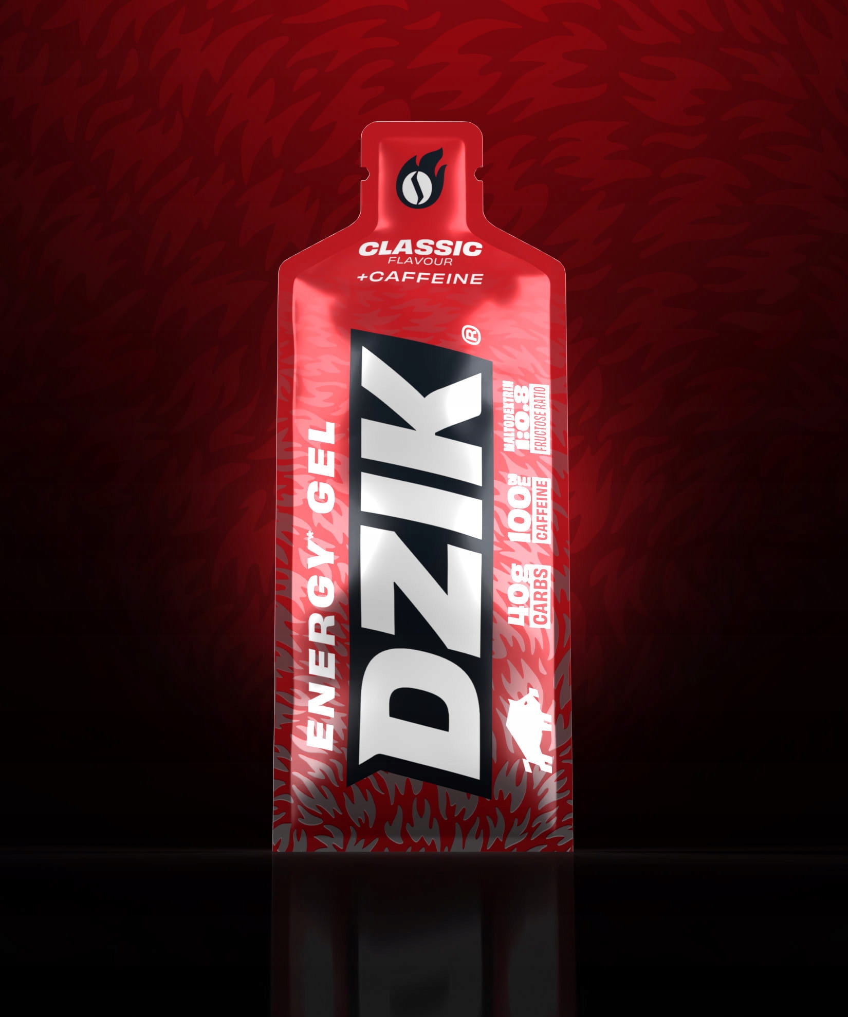 Żel energetyczny DZIK CLASSIC + CAFFEINE 66g 160kcal - WK DZIK ENERGY GEL - obrazek 2