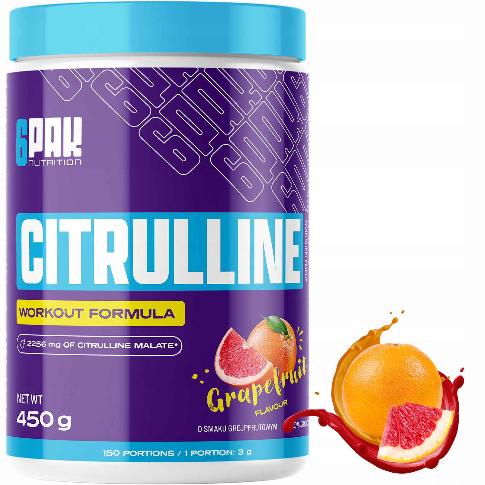 Odżywka przedtreningowa 6PAK Nutrition cytrulina proszek 450 g 450 ml