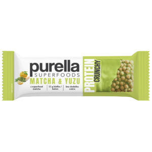 Baton proteinowy Purella Crunchy Matcha &Yuzu bez dod cukru 45g
