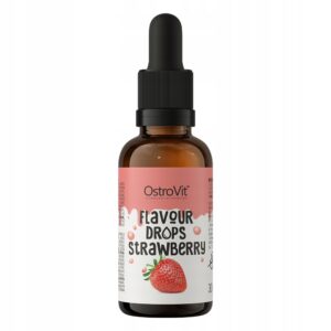 Ostrovit Aromat Spożywczy w kroplach 30 ml - truskawkowy