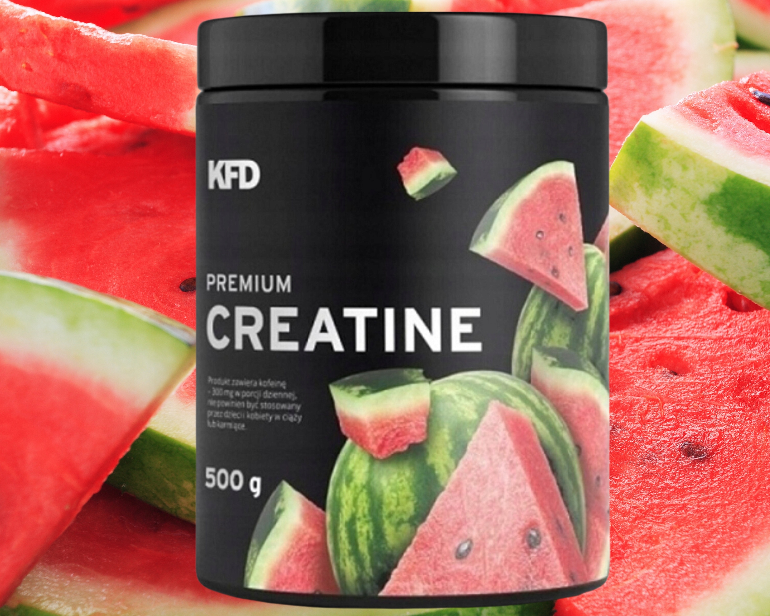 Kreatyna monohydrat KFD proszek o smaku arbuzowym 500 g - obrazek 6