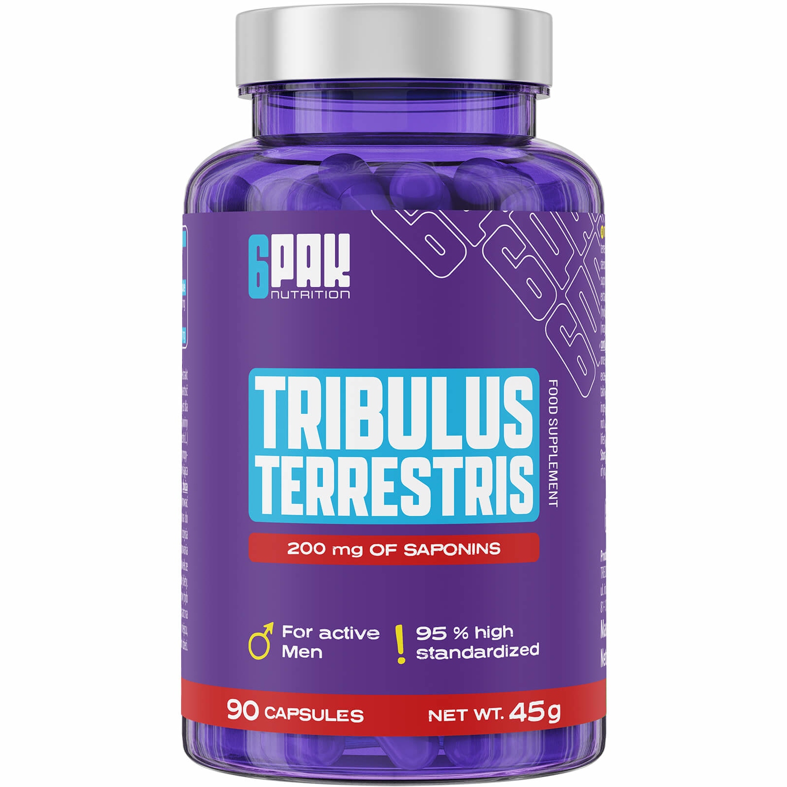 6PAK Tribulus Terrestris Booster Testosteronu Potencja Libido testosteron