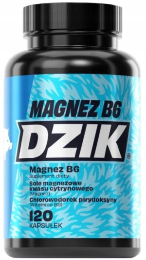 WK Dzik magnez B6 cytrynian magnezu 120 kapsułek