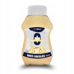 Syrop zero kalorii GymBeam biała czekolada 350 ml