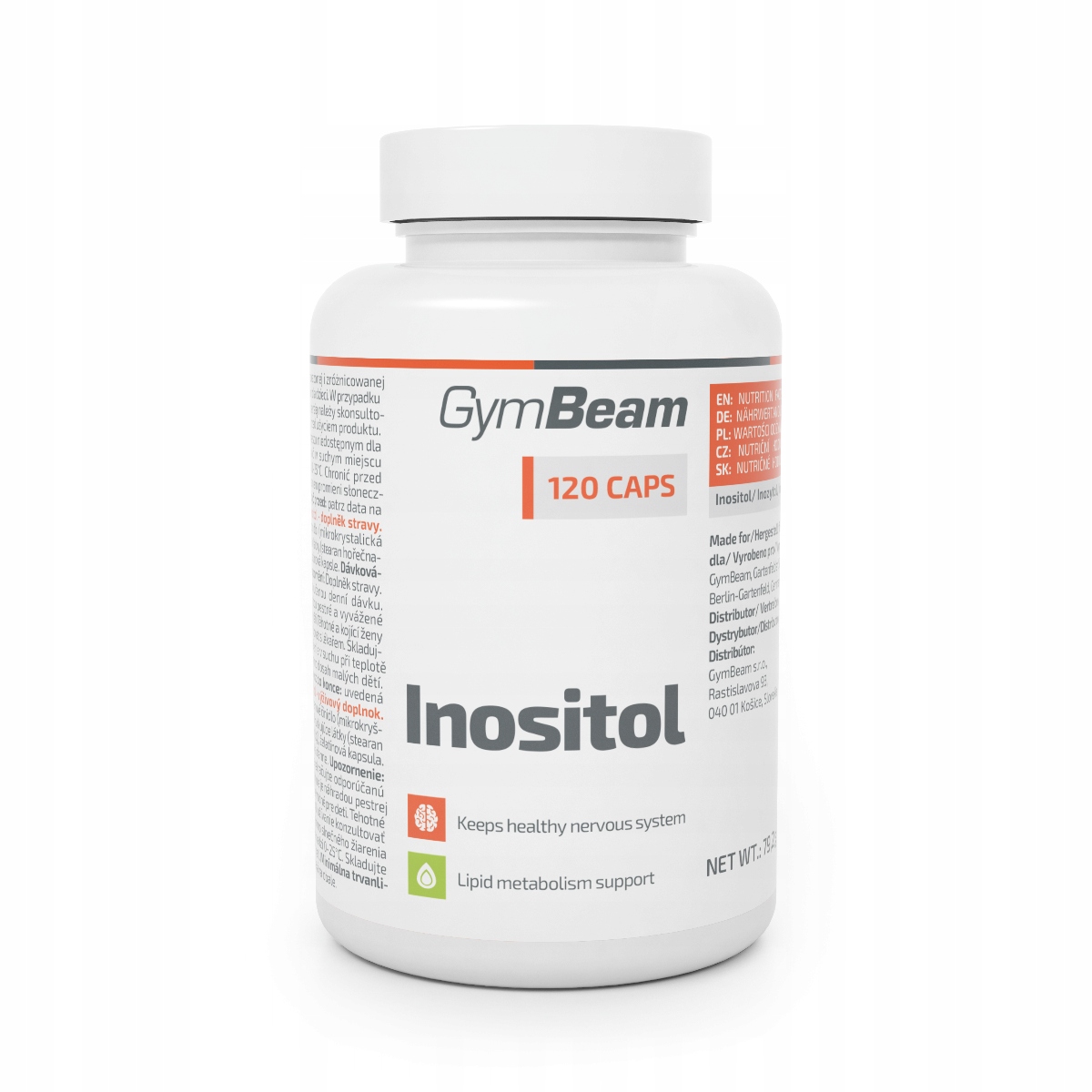 Suplement diety INOSITOL GymBeam kapsułki 120 szt.