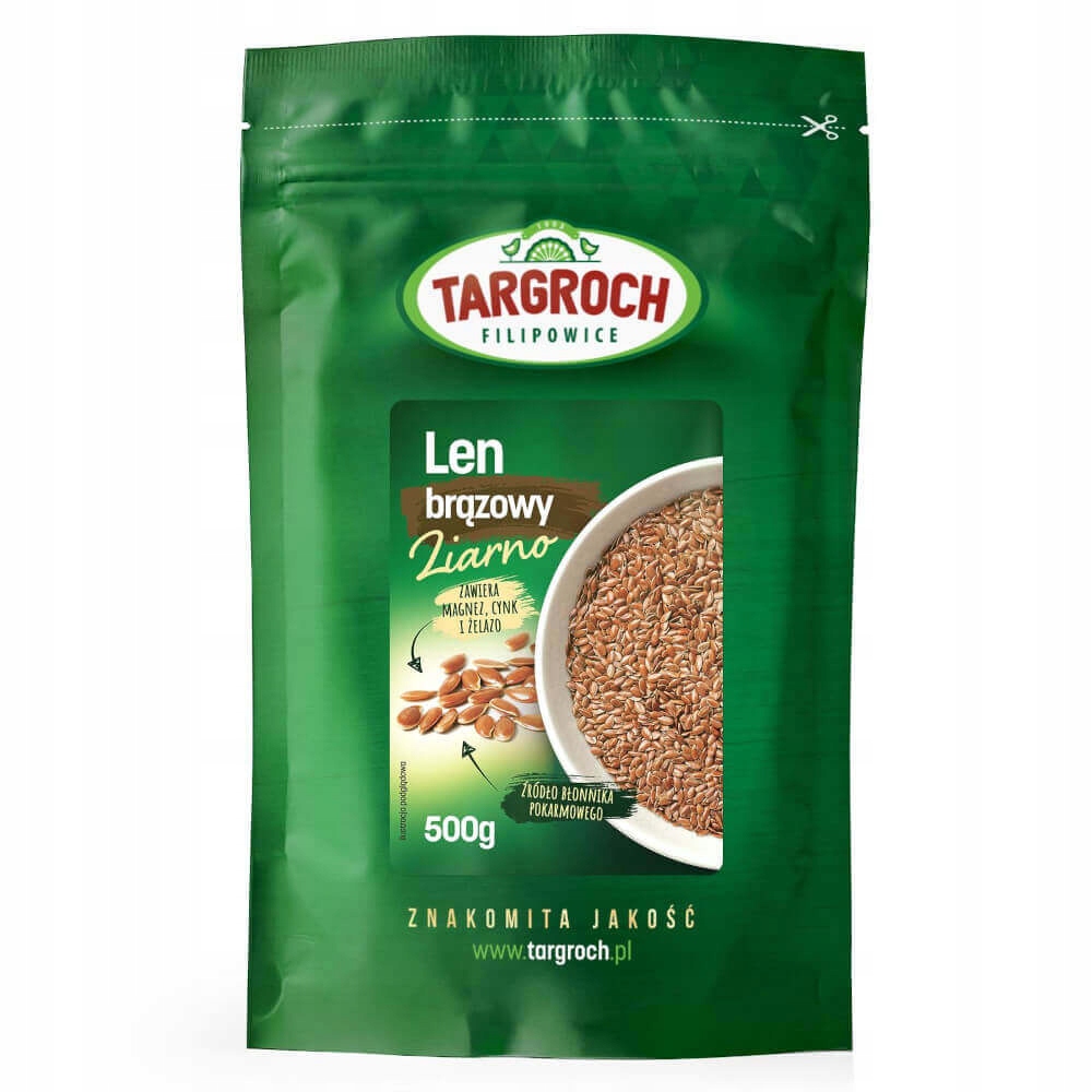 Siemię lniane brązowe Targroch 500 g - obrazek 2