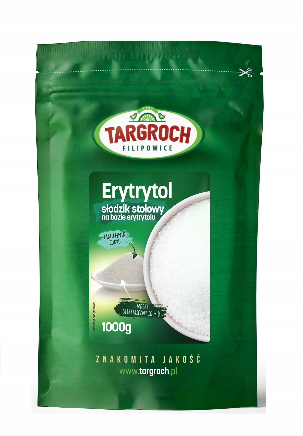 Erytrytol naturalny słodzik 1 kg Targroch - obrazek 2