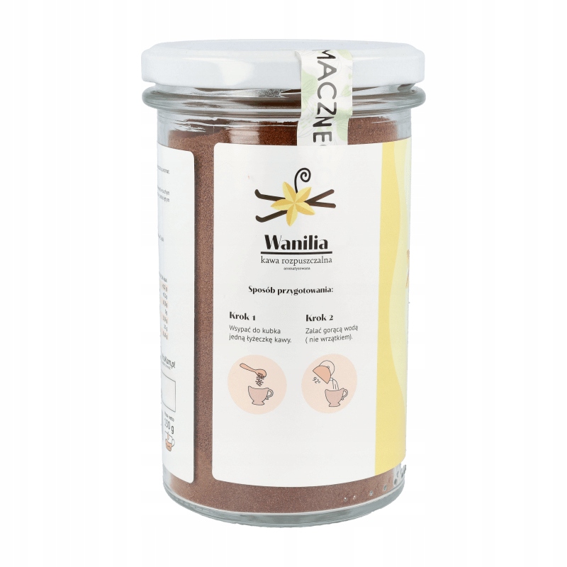 Kawa rozpuszczalna KruKam Kawa rozpuszczalna Waniliowa 130g 130 g - obrazek 2